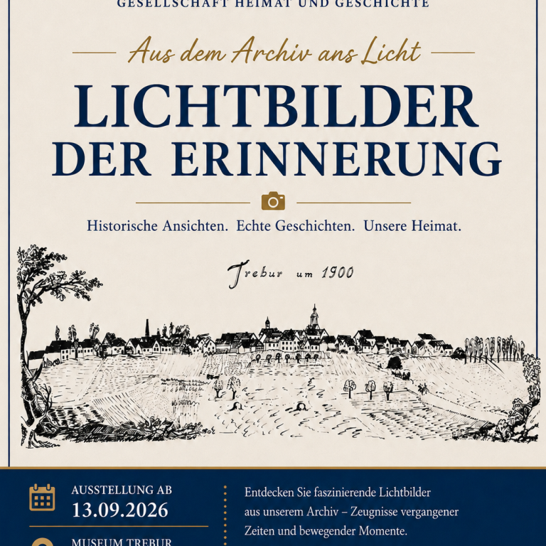 Lichtbilderausstellung vom historischen Trebur Lichtbilder der Erinnerungen an Trebur; Fotoausstellung historischer Bilder aus der Groß-Gemeinde Trebur